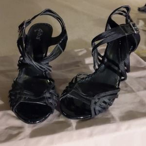 Black strappy sandals